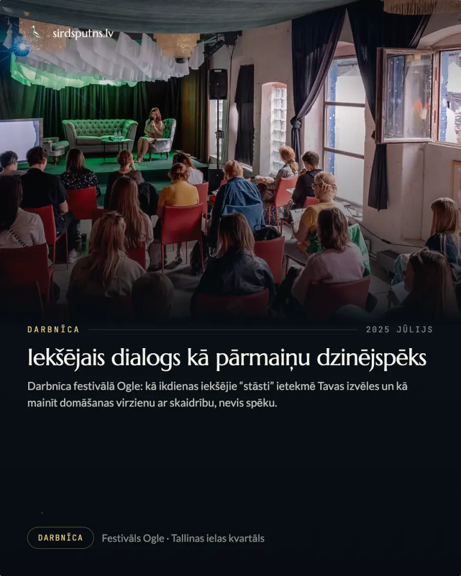 Pašizziņas darbnīca festivālā "Ogle".
